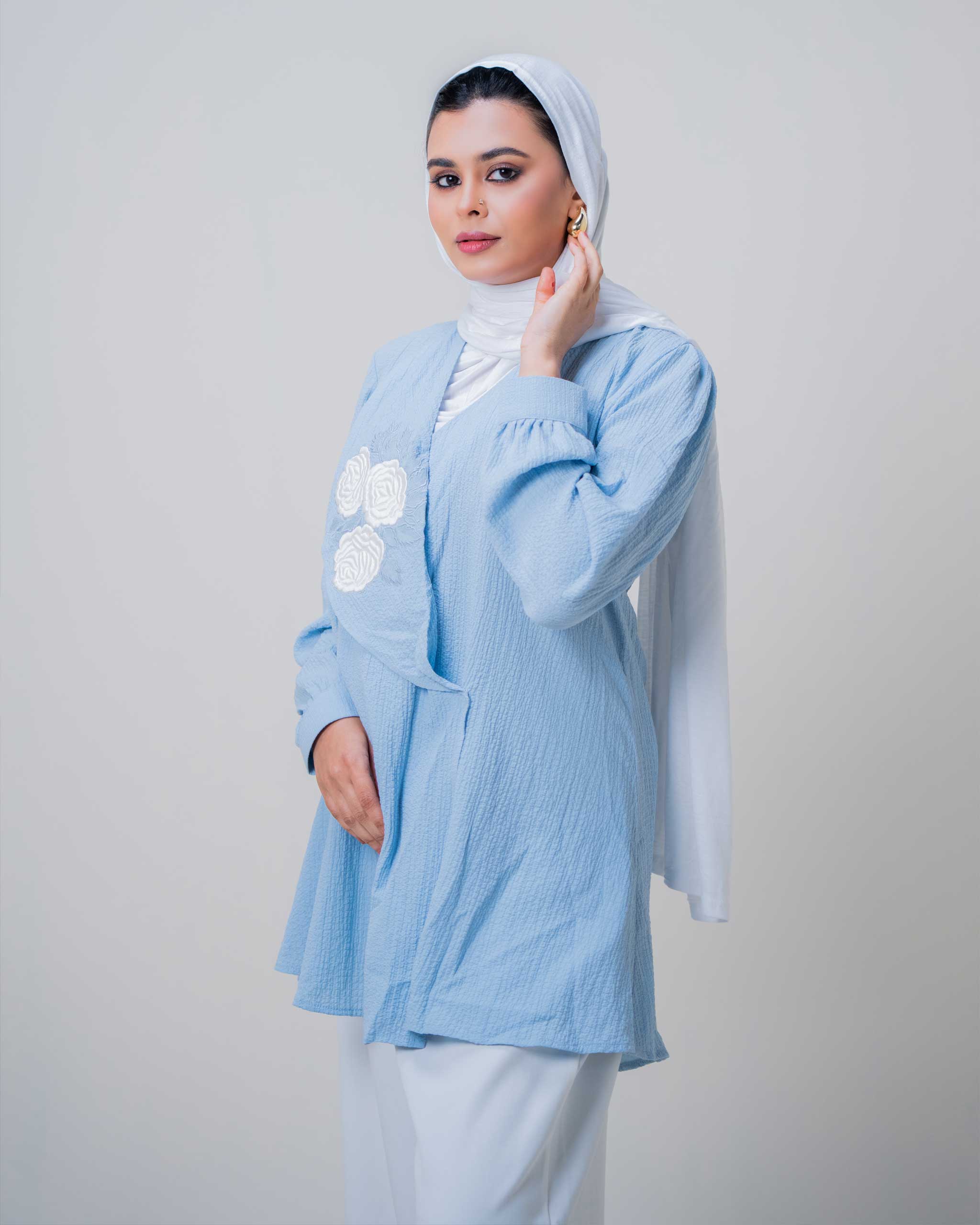 Sky – Petal Bloom top