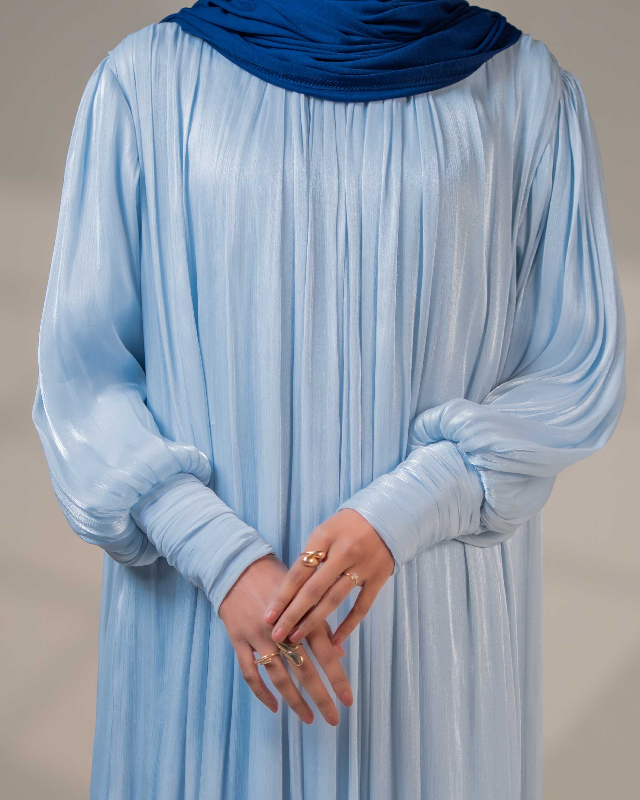 Frost Shimmer - Evening Abaya - Image 2