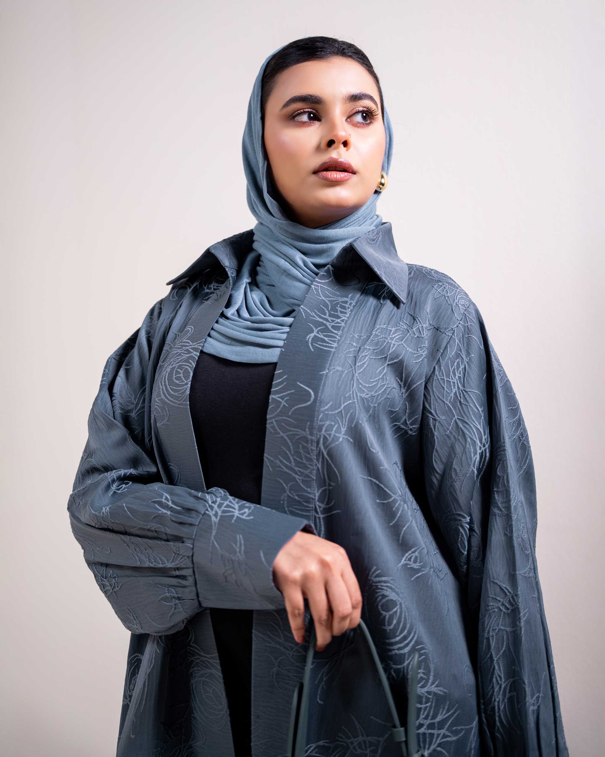 Slate Reverie Abaya - Image 3