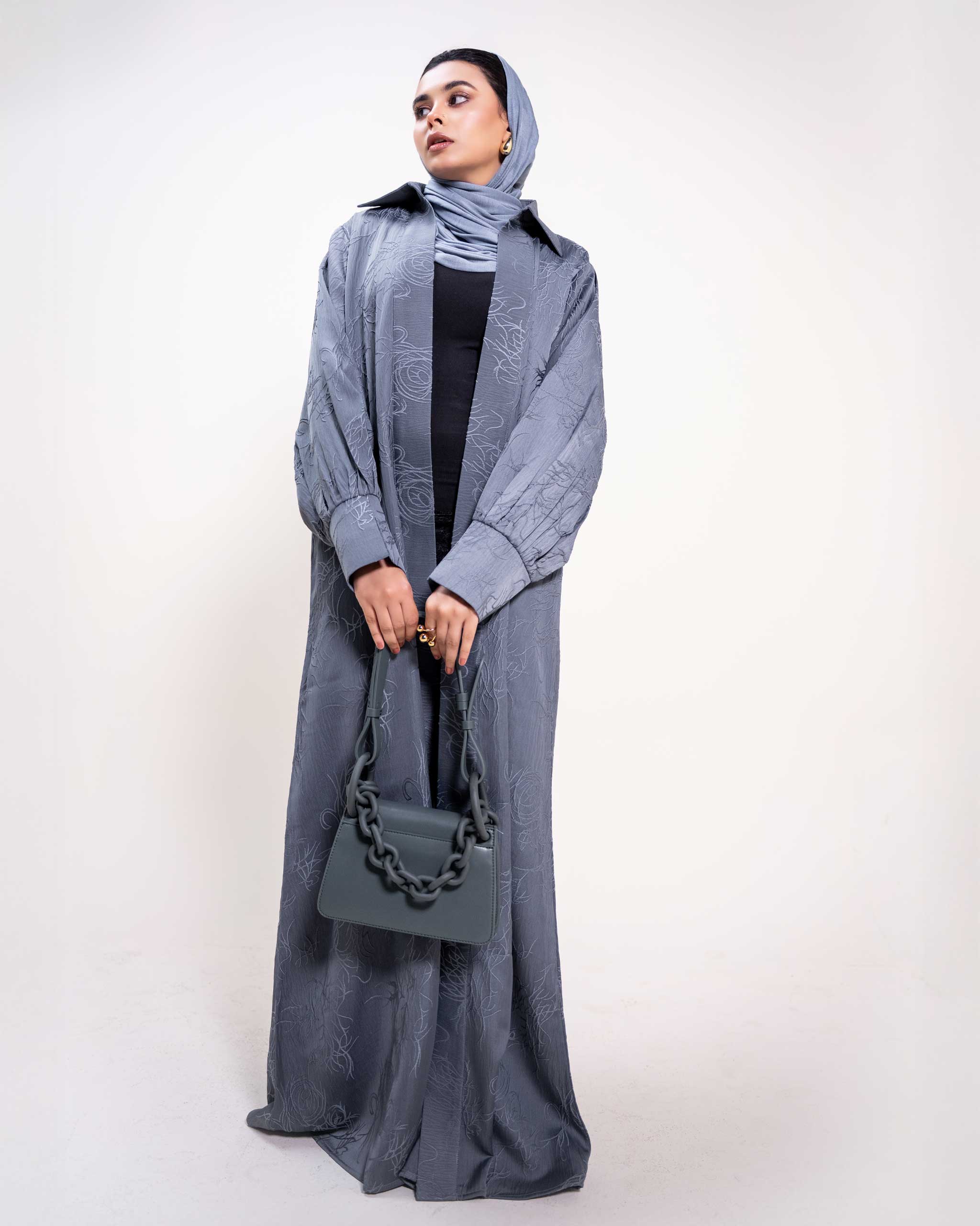 Slate Reverie Abaya - Image 4