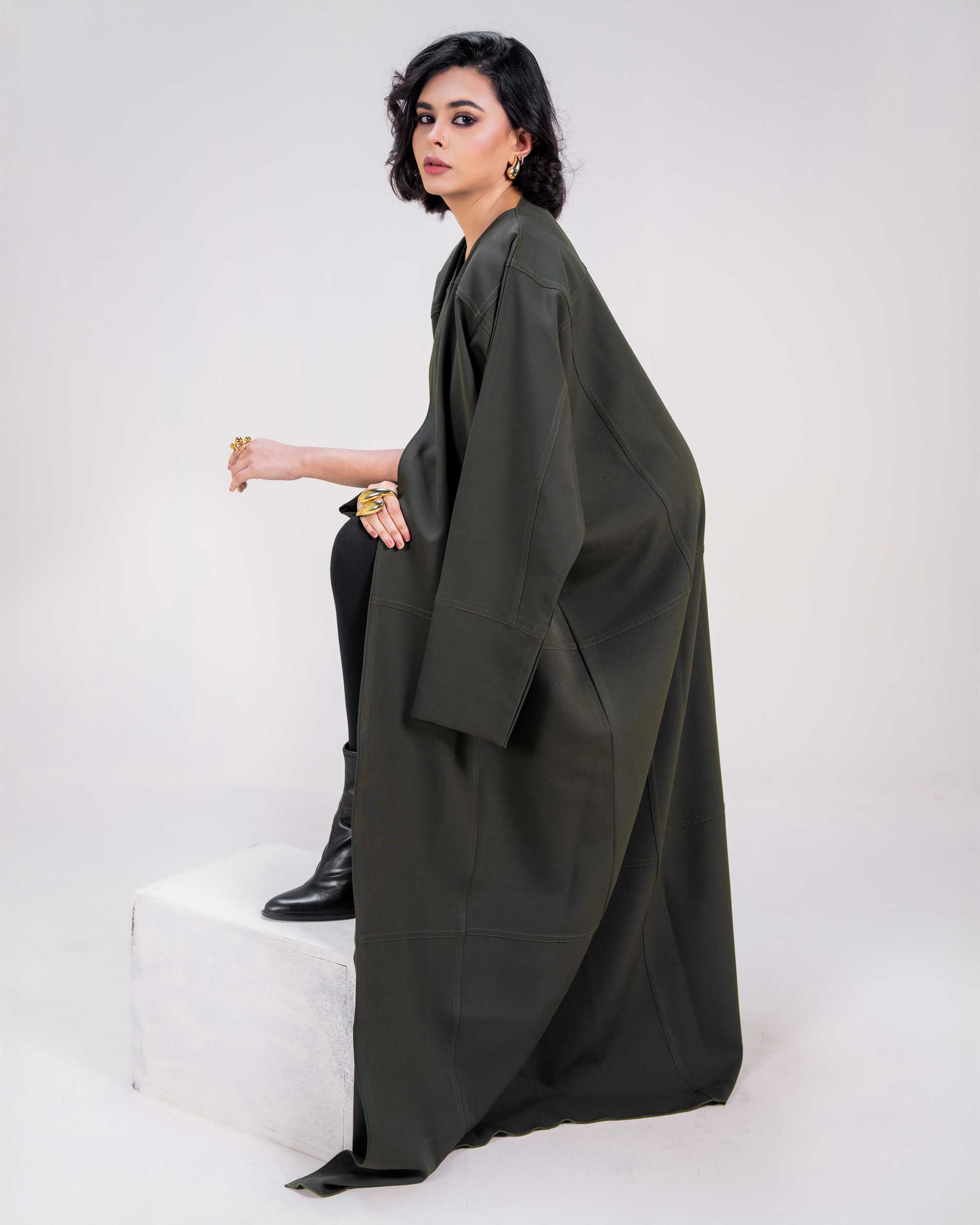 Olive – Urban Flow Abaya - Image 3