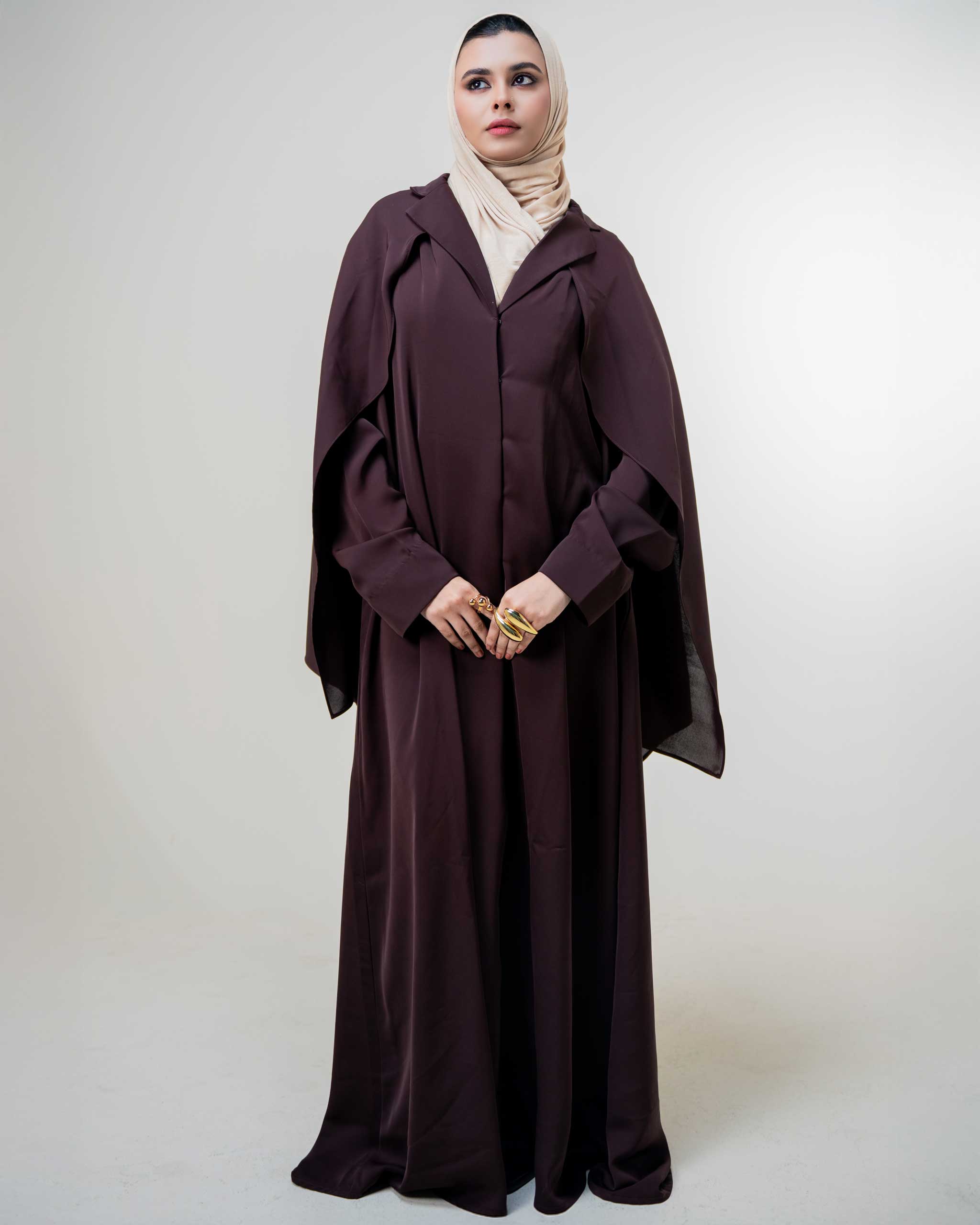 Mocha – Regal Cape Abaya
