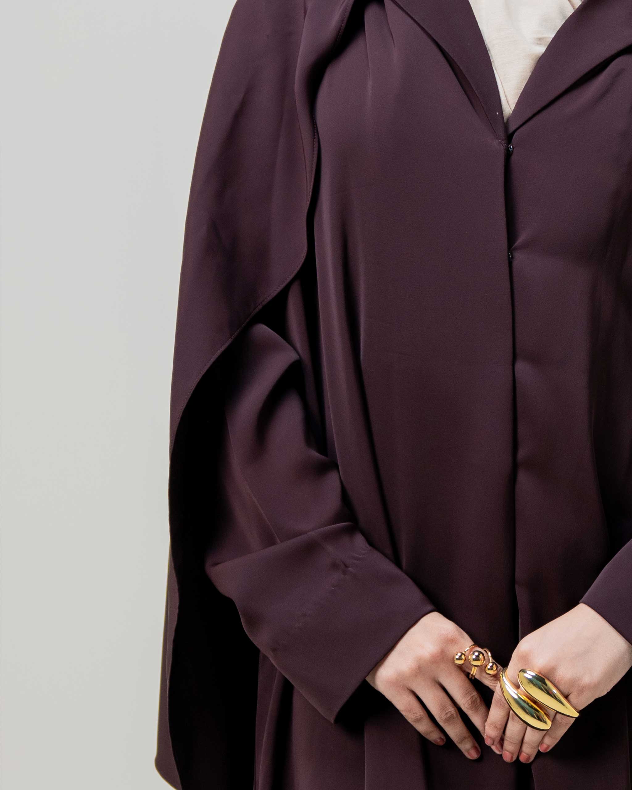 Mocha – Regal Cape Abaya - Image 3