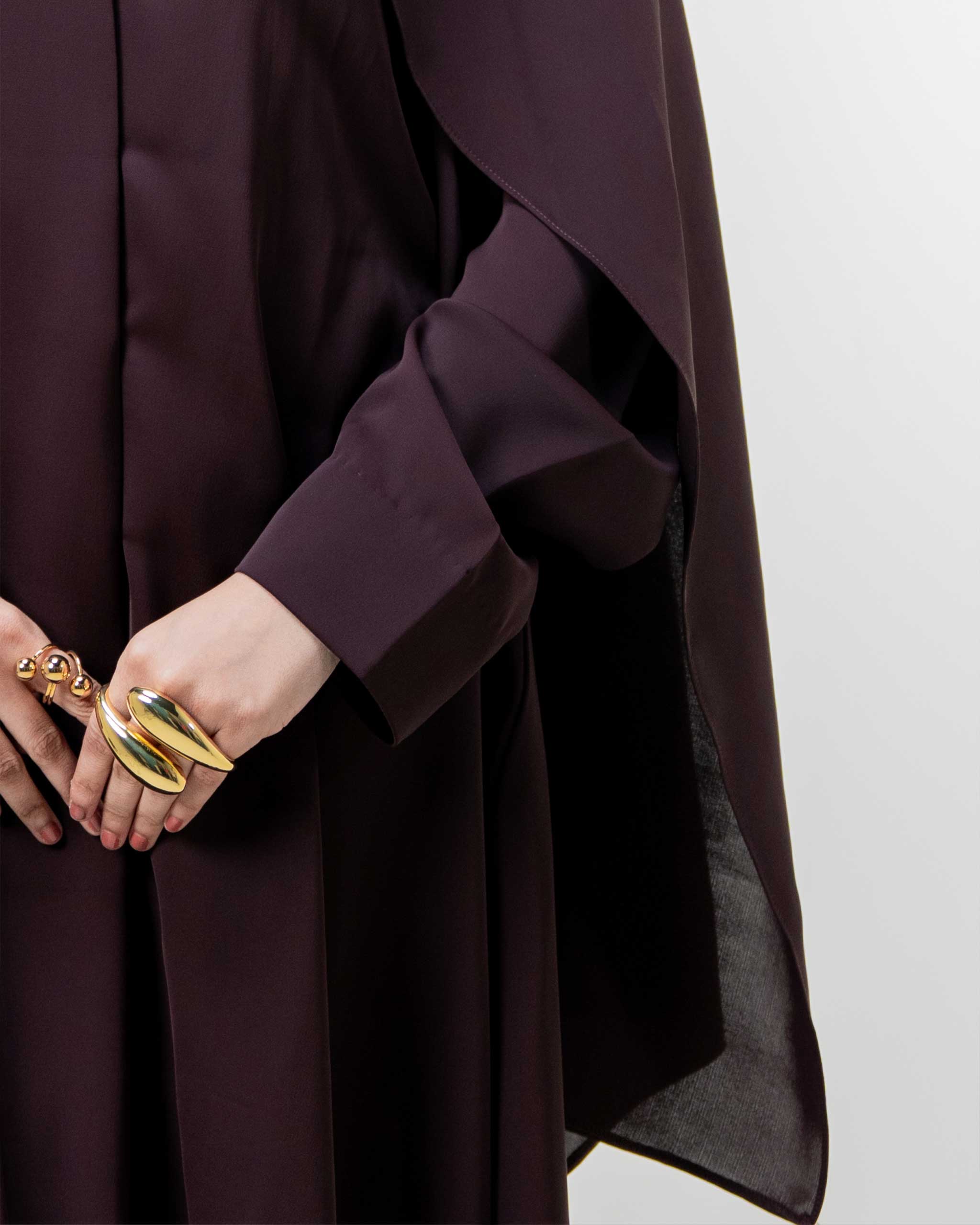 Mocha – Regal Cape Abaya - Image 5